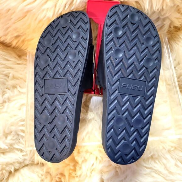 Men's FUBU navy blue authentic, size 8 slides brand new! - Picture 5 of 5